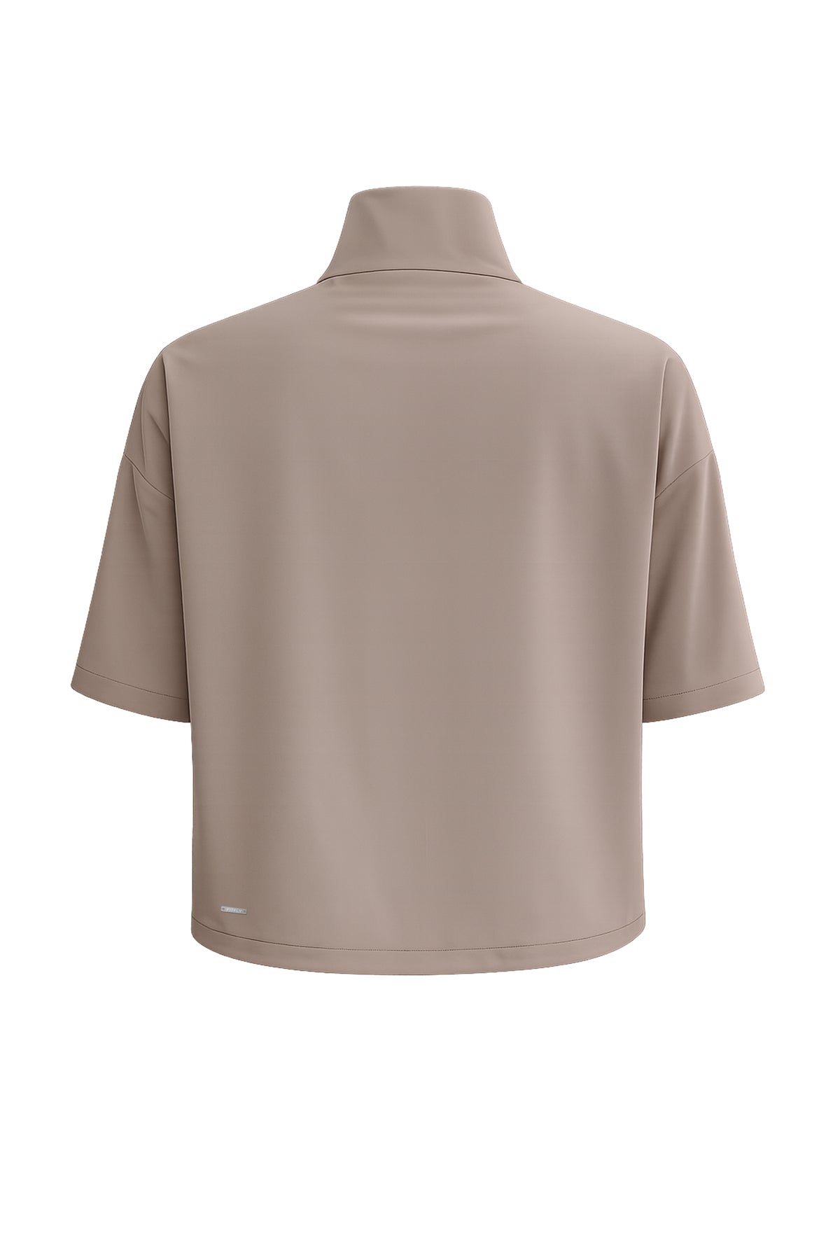 Kadın Vizon Yarım Fermuarlı Sweatshirt-SFWSW0012
