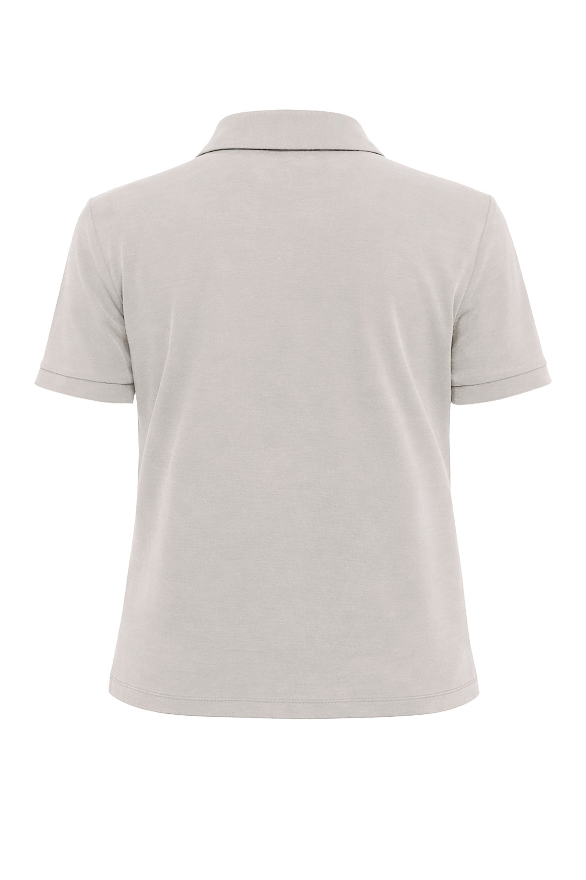 Kadın Krem Lyocell T-shirt-SFWTI0038