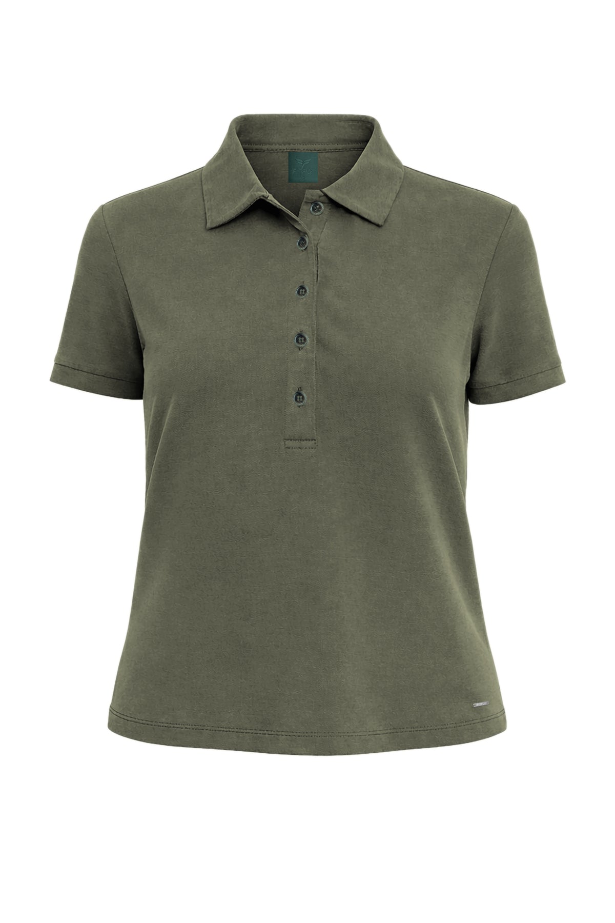 Kadın Açık Yeşil Lyocell T-shirt-SFWTI0038