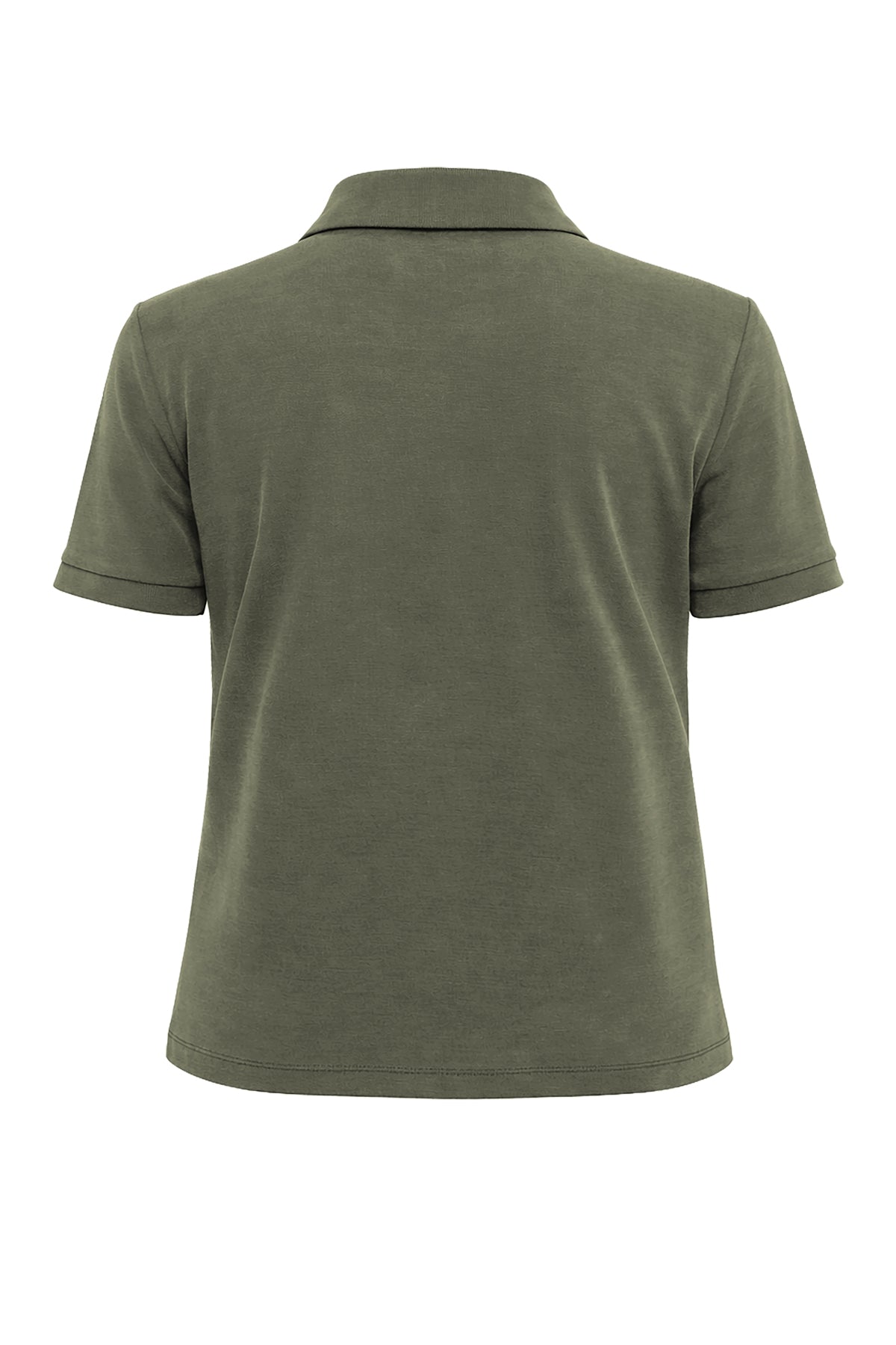 Kadın Açık Yeşil Lyocell T-shirt-SFWTI0038