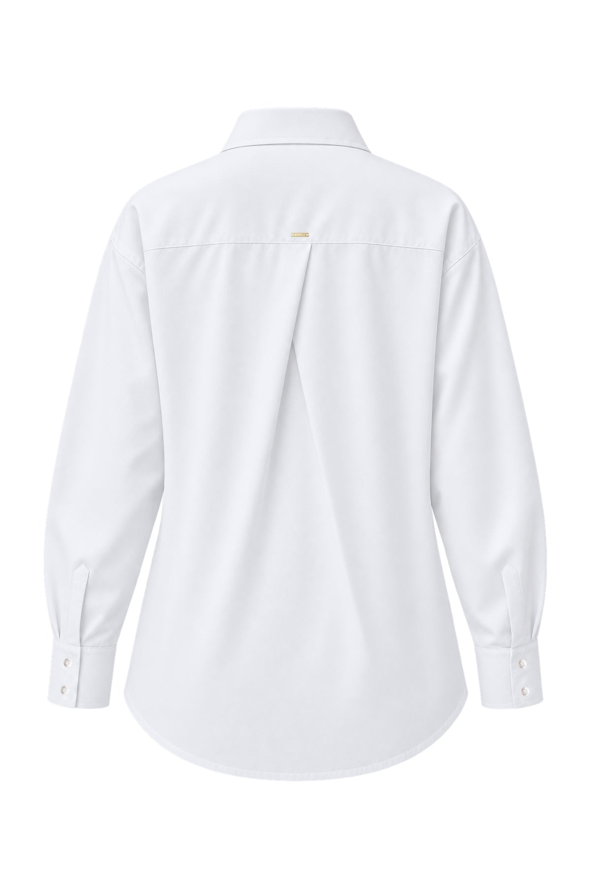 Kadın Beyaz Premium Modal Oversize Gömlek-WFWGM0129