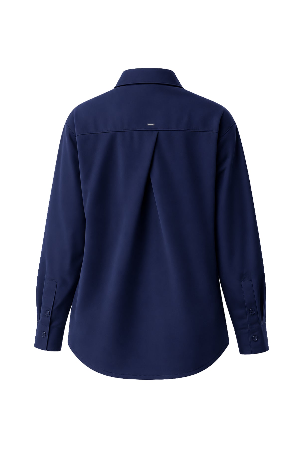 Kadın Lacivert Premium Modal Oversize Gömlek-WFWGM0129