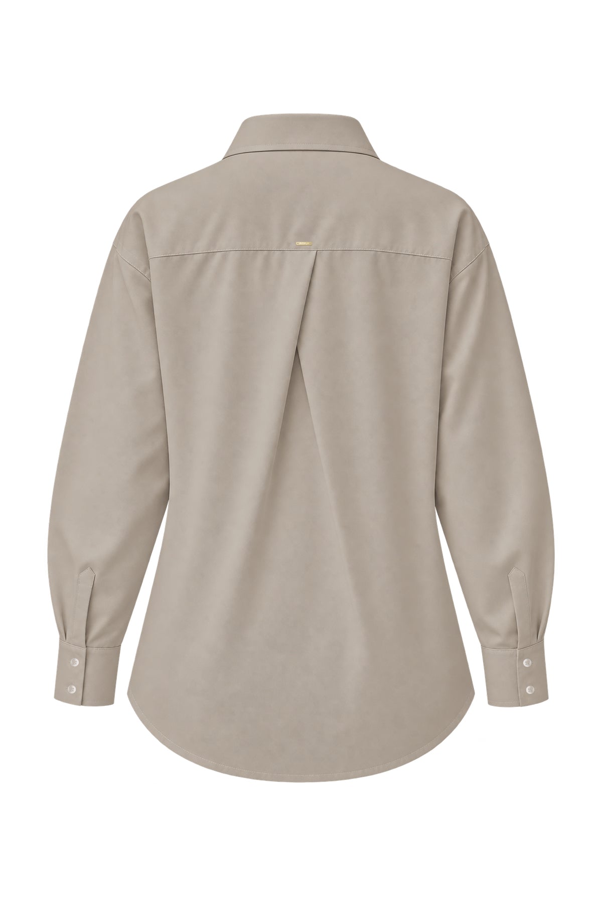Kadın Bej Premium Modal Oversize Gömlek-WFWGM0129