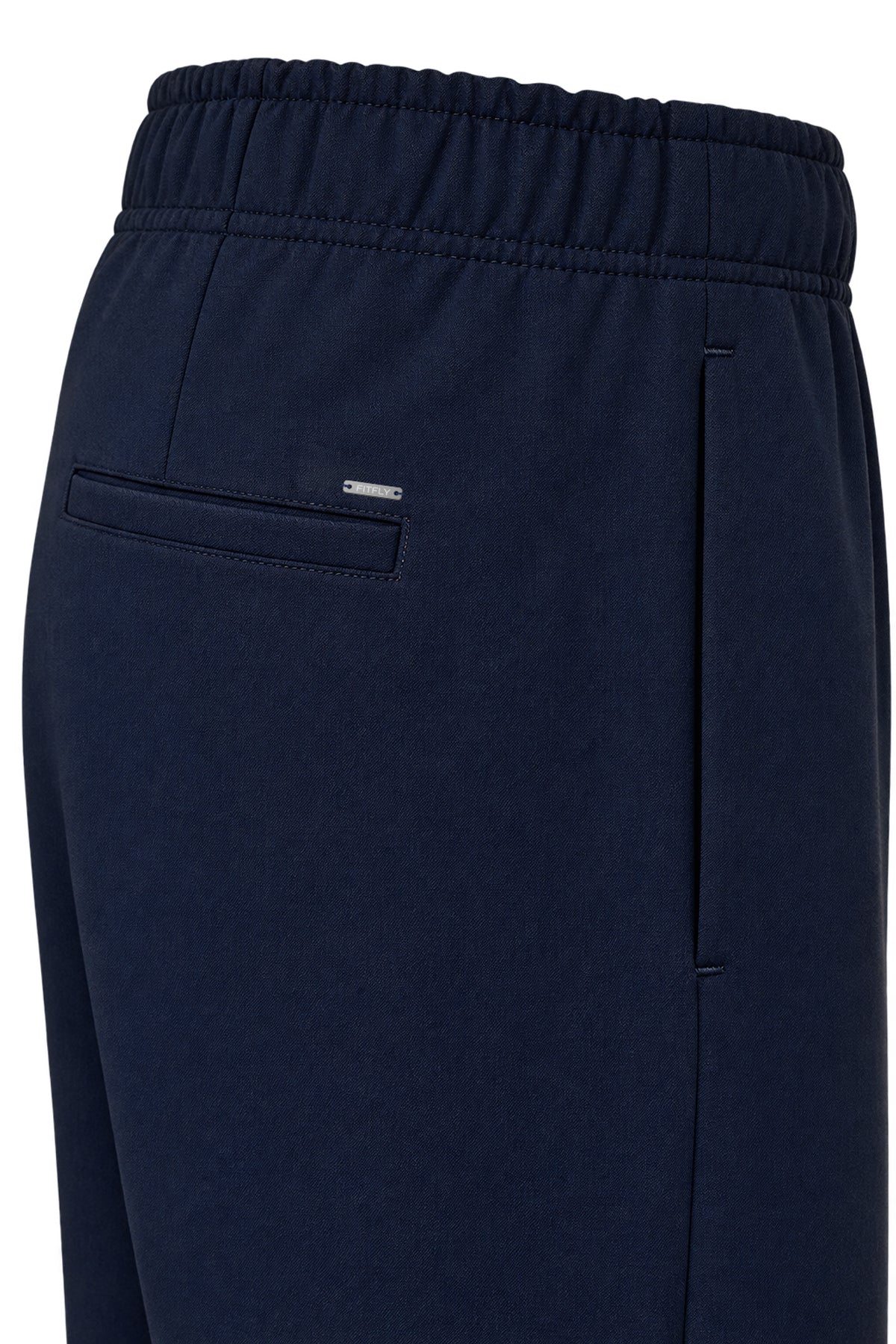 Kadın Lacivert Lastikli Bel Barrel Pantolon-WFWPA0062