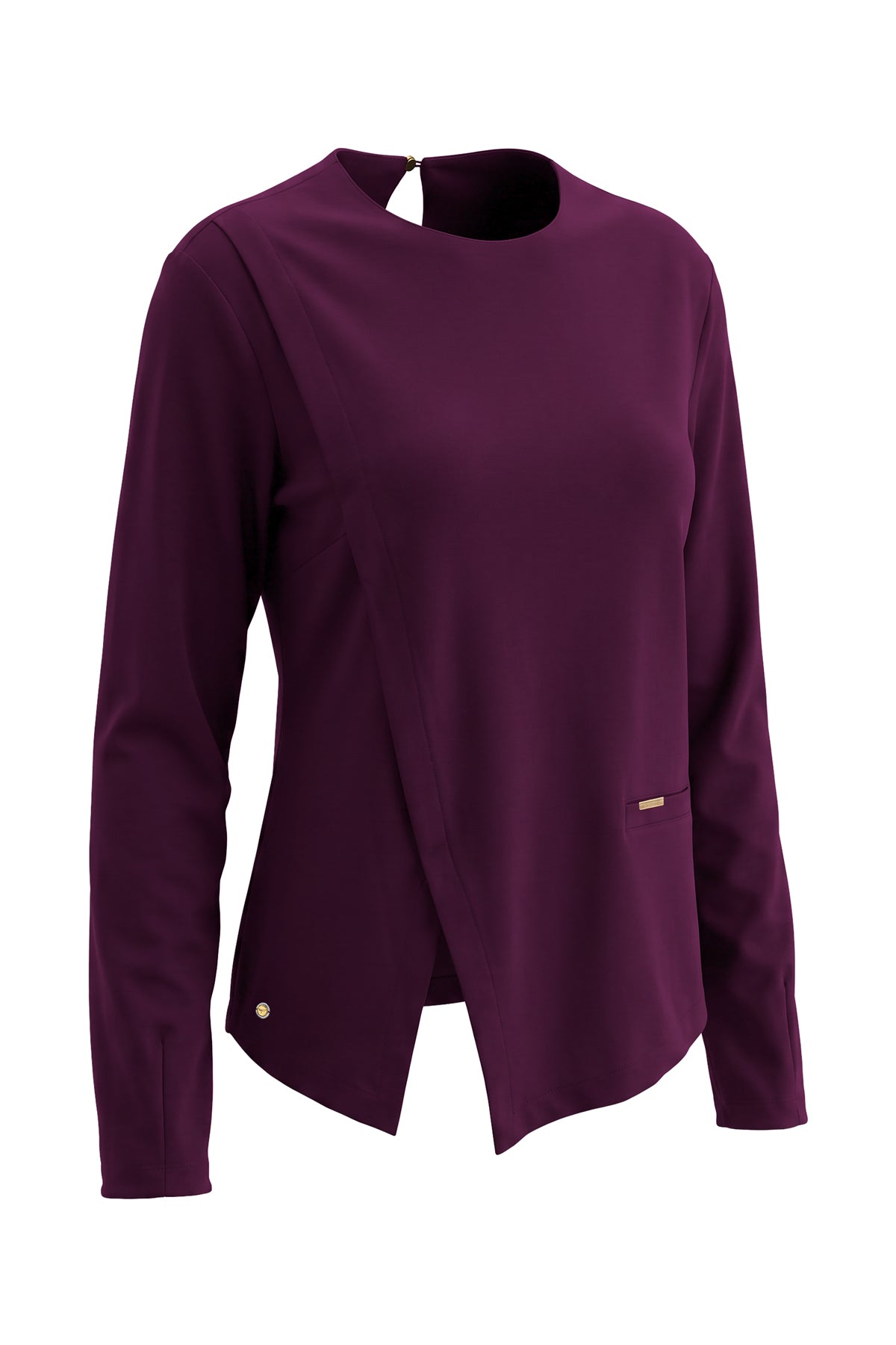 Kadın Bordo Lyocell Bluzlu Takım-WFWTK0121